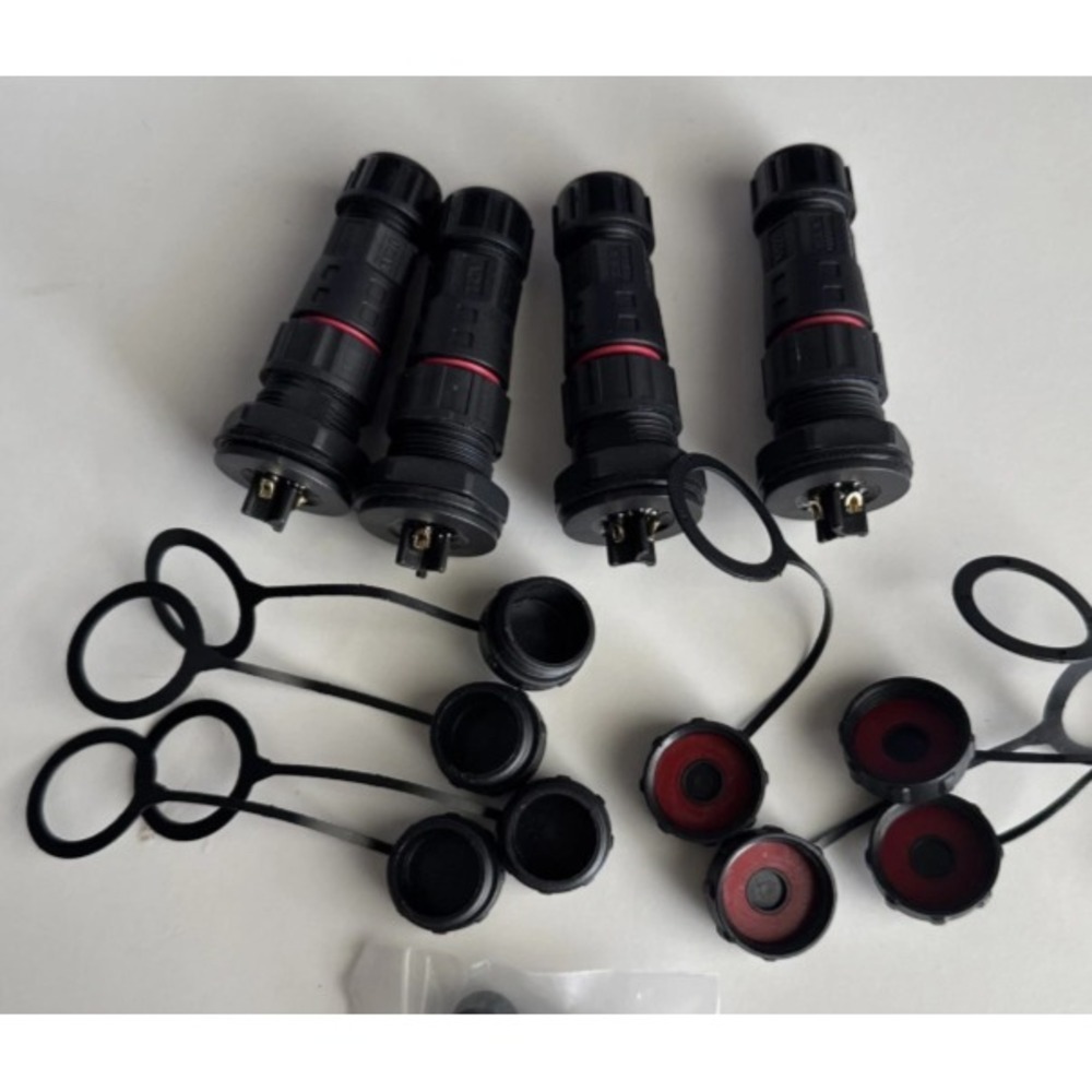 4-Pack AOHUA M20 Waterproof Connector 1503 FM Outdoor Electrical Plug-New